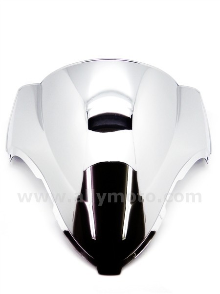 Suzuki GSXR 1300 Hayabusa Chrome Double Bubble Windscreen Shield 1999-2007-2 Suzuki GSXR 1300 Hayabusa Chrome Double Bubble Windscreen Shield 1999-2007-2